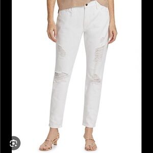 FRAME Le Garcon Distressed Boyfriend Jeans